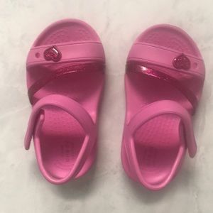 Pink Crocs Sandals - Toddler